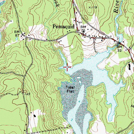 Topographic Map of Little Falls Brook, ME