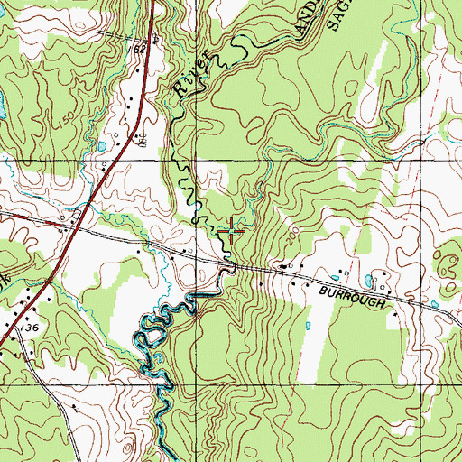 Topographic Map of Little Gillespie Brook, ME