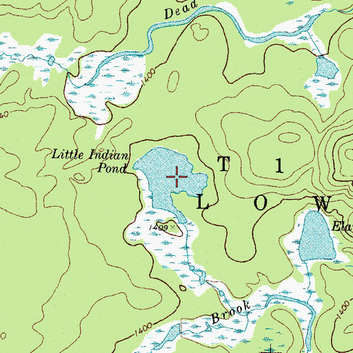 Topographic Map of Sapet Pond, ME