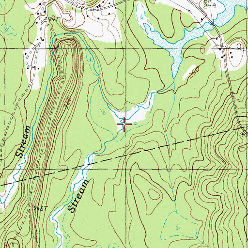 Topographic Map of Little Pattagumpus Stream, ME