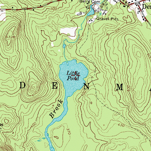 Topographic Map of Little Pond, ME