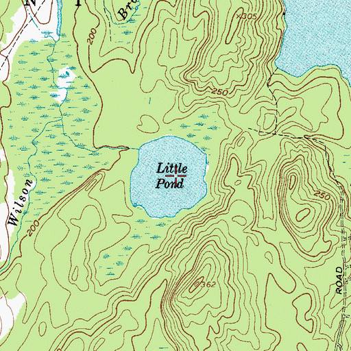 Topographic Map of Little Pond, ME