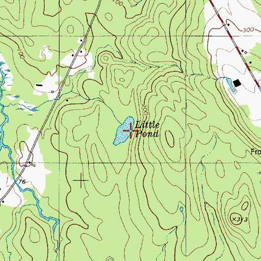 Topographic Map of Little Pond, ME