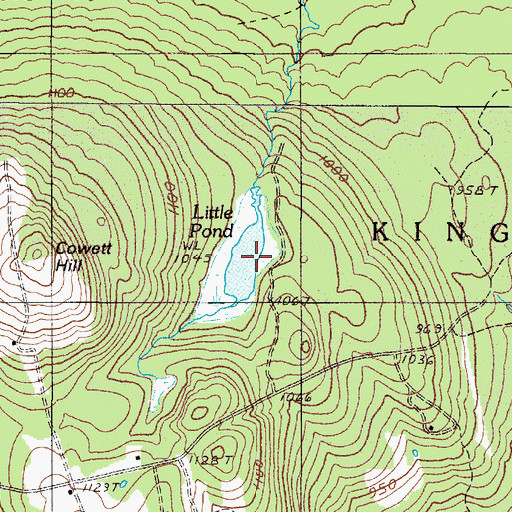 Topographic Map of Little Pond, ME