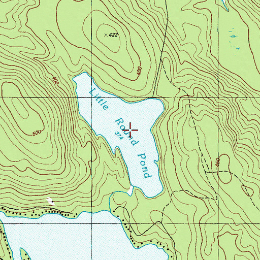 Topographic Map of Little Round Pond, ME