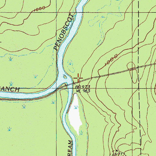 Topographic Map of Lobster Stream, ME