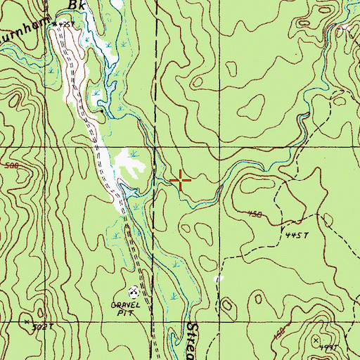 Topographic Map of Logan Brook, ME
