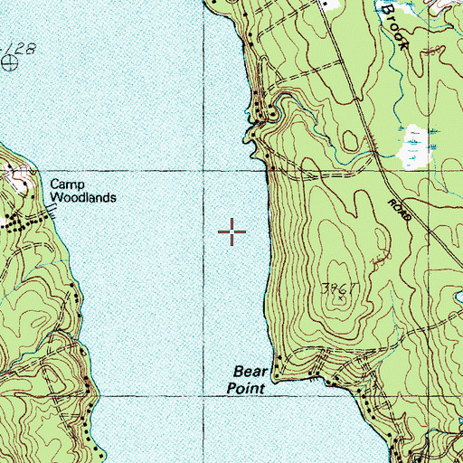 Topographic Map of Long Lake, ME