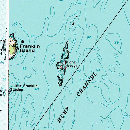 Topographic Map of Long Ledge, ME