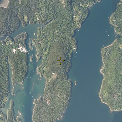 Aerial/Satellite Image of Long Mountain, ME