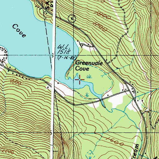 Topographic Map of Long Pond Stream, ME