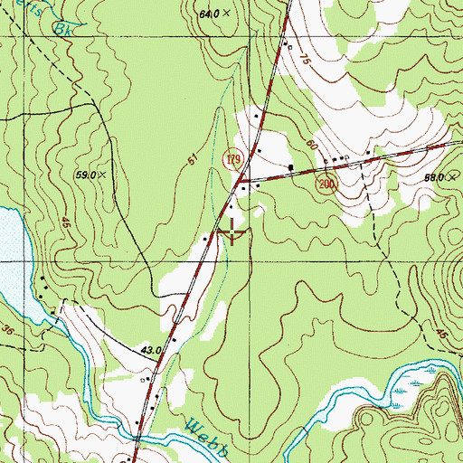 Topographic Map of Longfellow School, ME