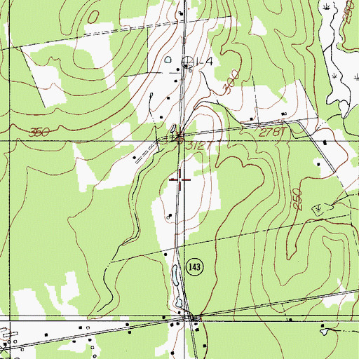 Topographic Map of Longfellow School, ME