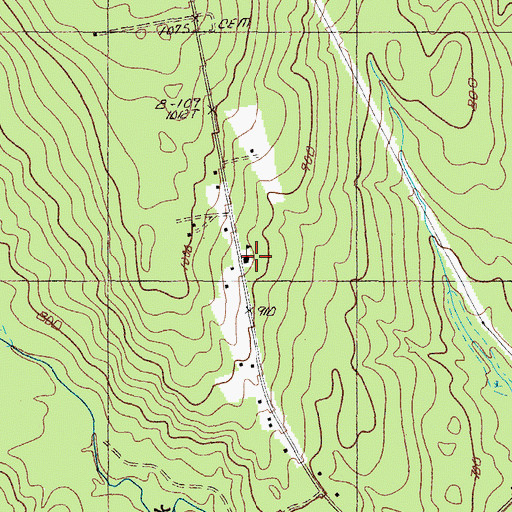Topographic Map of Longfellow School, ME