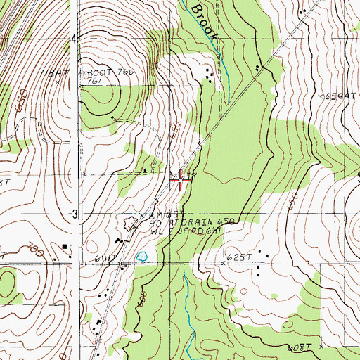 Topographic Map of Longfellow School, ME