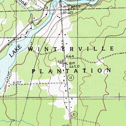 Topographic Map of Longfellow School, ME