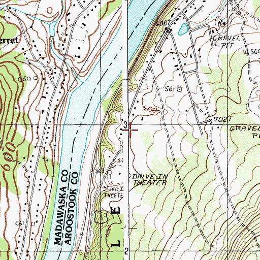 Topographic Map of Longfellow School, ME