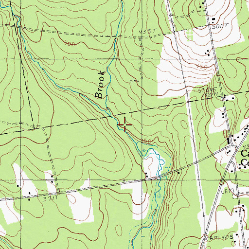 Topographic Map of Longley Brook, ME