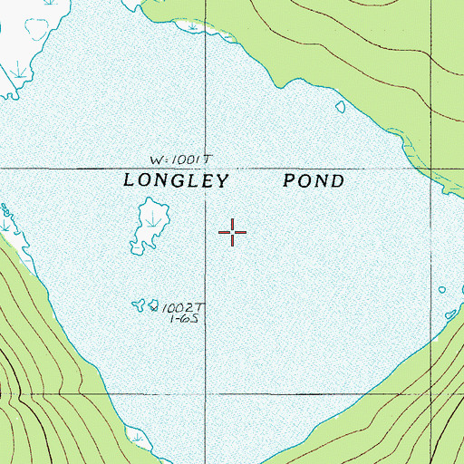 Topographic Map of Longley Pond, ME