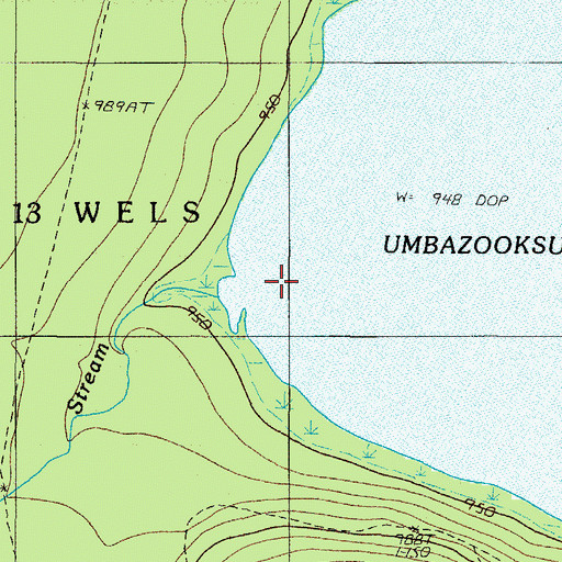 Topographic Map of Longley Stream, ME