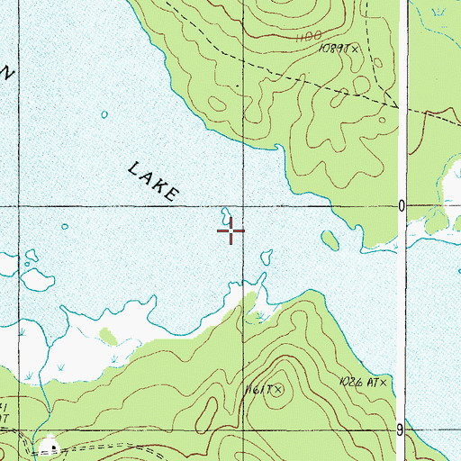 Topographic Map of Loon Lake, ME