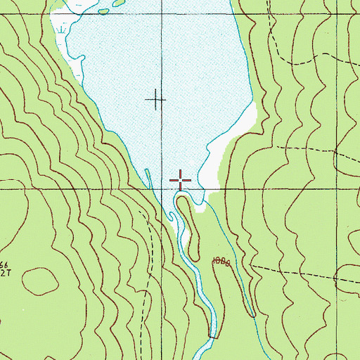 Topographic Map of Loon Stream, ME