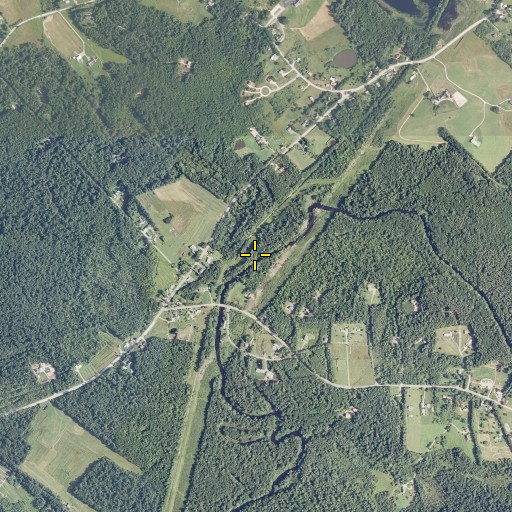 Aerial/Satellite Image of Lovers Brook, ME