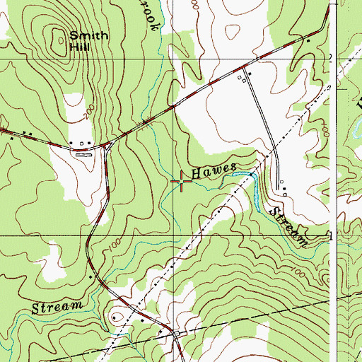 Topographic Map of Main Stream, ME