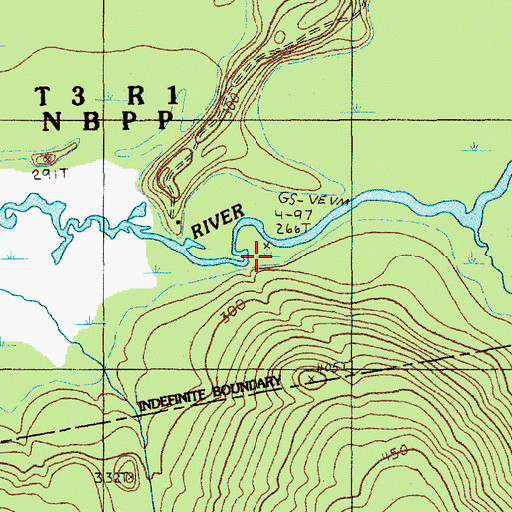Topographic Map of Maple Grove Campground, ME