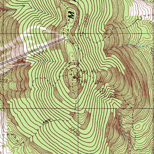 Topographic Map of Mars Hill, ME