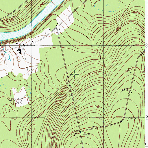 Topographic Map of Maxfield School, ME