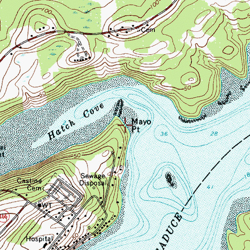 Topographic Map of Mayo Point, ME