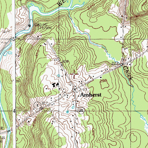 Topographic Map of McKinley School, ME