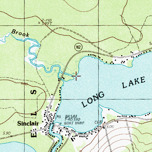 Topographic Map of McLean Brook, ME
