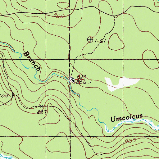 Topographic Map of McManus Camp, ME