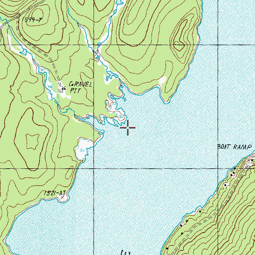 Topographic Map of Meadow Brook, ME