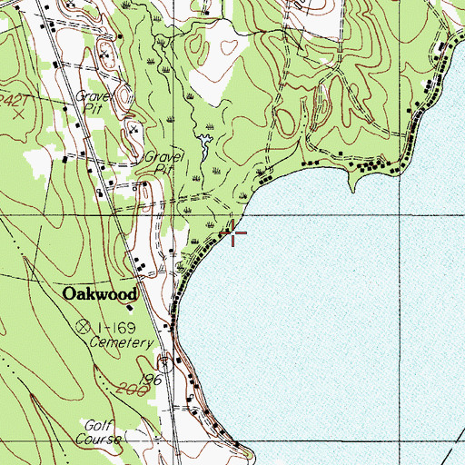 Topographic Map of Meadow Brook, ME