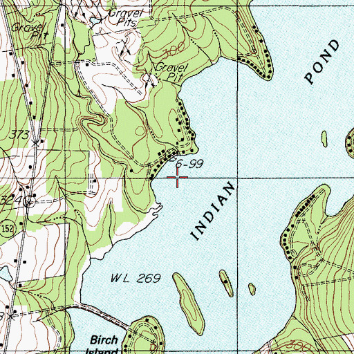 Topographic Map of Meloon Brook, ME