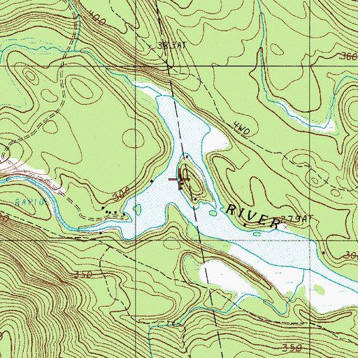Topographic Map of Merrill Brook, ME