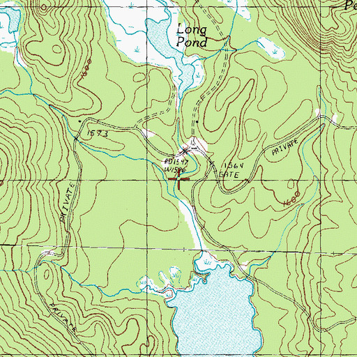 Topographic Map of Middle Branch Little Magalloway River, ME