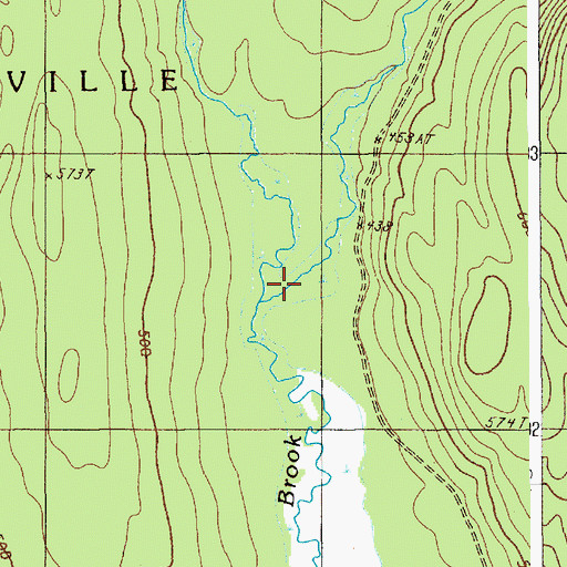 Topographic Map of Middle Branch Swift Brook, ME