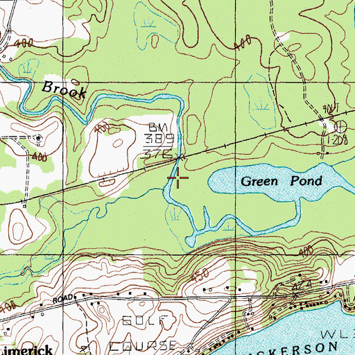 Topographic Map of Mill Brook, ME