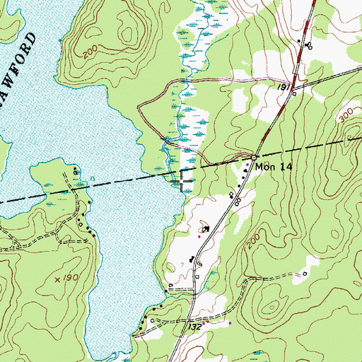 Topographic Map of Mill Stream, ME