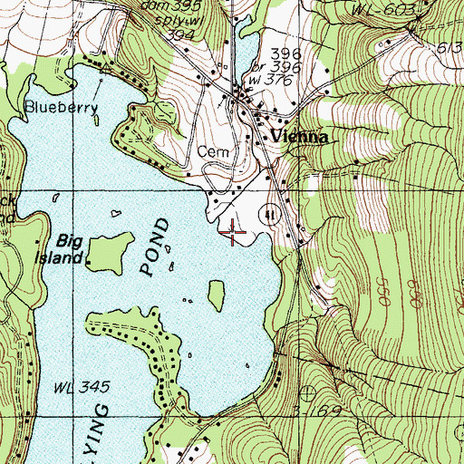 Topographic Map of Mill Stream, ME