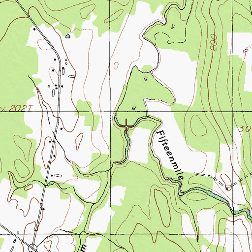 Topographic Map of Mill Stream, ME