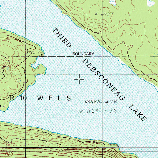 Topographic Map of Minister Cove, ME