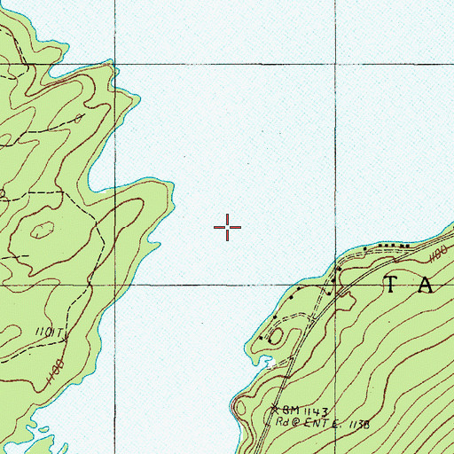Topographic Map of Misery Stream, ME