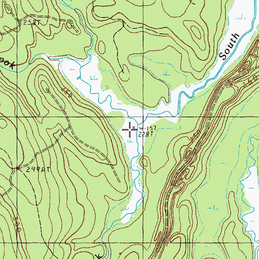 Topographic Map of Monroe Brook, ME