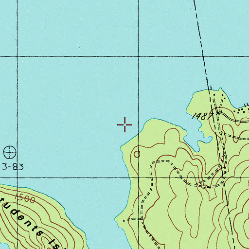 Topographic Map of Mooselookmeguntic Lake, ME