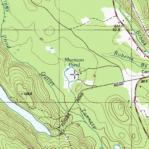 Topographic Map of Morrison Pond, ME